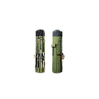Portable Cylindrical Fishing Rod Bag with Drawstring Closure, Oxford Cloth, Large Capacity, Handheld/Shoulder Carry