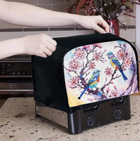 Vintage Hummingbird Toaster Cover Dustproof Oil-proof Bread Machine Protector Customizable Print