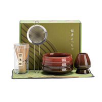 Japanese Ceramic Matcha Whisk Set with Bowl and Accessories for Traditional Tea Ceremony