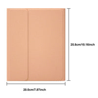 iPad Pro/Air/Mini Leather Case with Keyboard and Pencil Holder for 9.7-12.9 inch Tablets