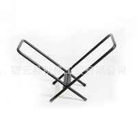 Wrought Iron Firewood Rack Outdoor Camping Log Storage Holder BBQ Wood Stacker Fireplace Moisture-proof Portable