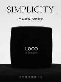 Portable Double-Sided Flip Makeup Mirror with Logo