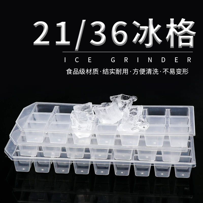 21/36 Grid Ice Cube Tray Creative Ice Mold Square Ice Block Box Cold Drink Ice Maker Freezing Ice Cubes