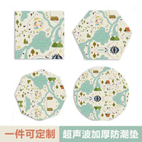 Hexagonal Outdoor Picnic Mat, Thickened Moisture-Proof Camping Blanket for Infants and Family