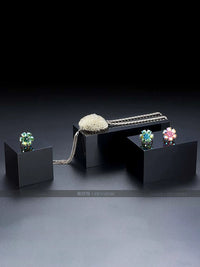 Acrylic Jewelry Display Blocks for Photography and Showcase, Reflective Base for Rings, Necklaces, Earrings
