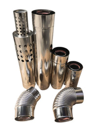 Stainless Steel Double-Layer Flue Pipe for Gas Boiler Water Heaters, Balanced Type