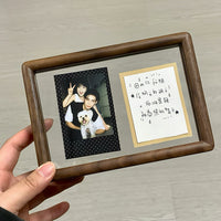 DIY Walnut Wood Photo Frame Kit for Instax Photos - Valentine's Day / Anniversary Gift