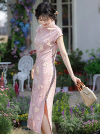 Matching Mother Daughter Cheongsam Dress Summer Qipao Style
