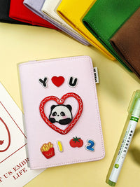 Creative Canvas Passport Holder with Card Slots, Ins-style Travel Document Organizer