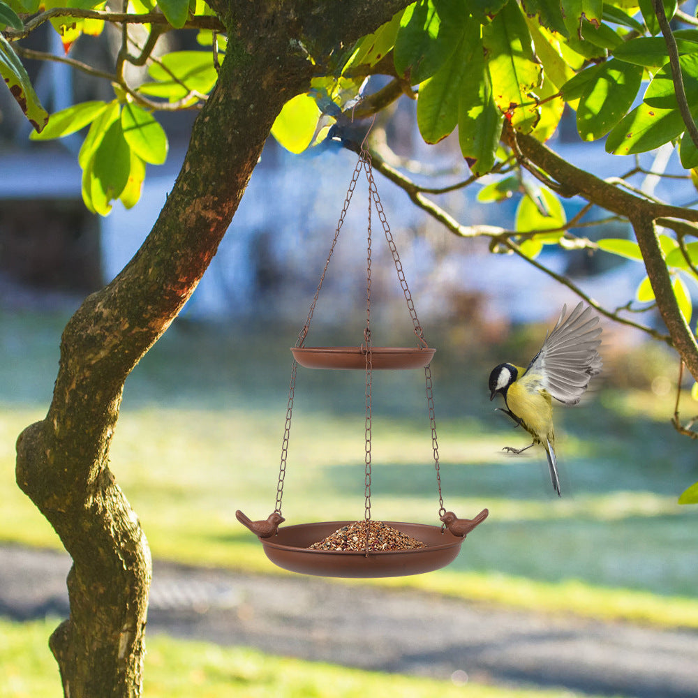 Hanging Bird Bath Feeder for Garden Patio Decoration
