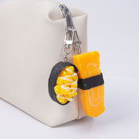 Realistic Sushi Food Keychain Japanese Cuisine Salmon Rice Ball Bag Charm Souvenir