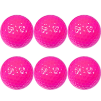 Colorful Golf Practice Balls 42mm Diameter - 6 Pack