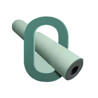 Non-Slip Odorless Thick Yoga Mat with Alignment Lines for Fitness and Jump Rope Workouts