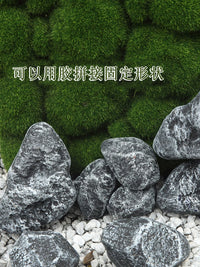 Artificial Moss Rocks and Stones for Micro Landscape and Garden Decor