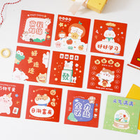 Cute Cartoon Kids' Day Greeting Cards with Envelopes for Birthday, Thank You, and Encouragement Messages