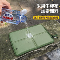 Portable Waterproof Oxford Cloth Folding Seat Cushion with Carabiner for Outdoor Camping Hiking