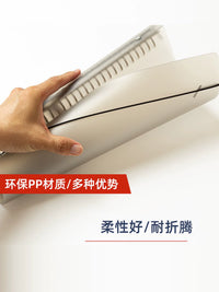 A4/B5/A5 Transparent Loose Leaf Binder for Documents and Notebooks, 20/26/30-Hole