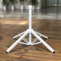 Outdoor Umbrella Base Stand for Beach, Fishing, and Patio Umbrellas - Foldable Metal Cross or Tripod Support