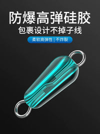 Silicone Fishing Line Connector Quick Release Swivel Hooks for Lead Sinker Rigs