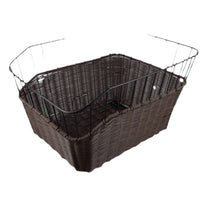 Vintage Woven Bicycle Basket for Front Handlebar or Rear Rack, Large Capacity Storage
