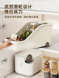 Under-Sink Pull-Out Cabinet Organizer Bins with Wheels for Kitchen and Pantry Storage