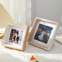 Elegant Square Photo Frame for Desk Display - 5, 6, 8, 10 Inch Art Decor
