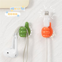 Self-Adhesive Cable Organizer Clips for Desk and Wall Mounting, No-Drill Charging Cord Holder