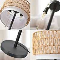 Handwoven Bohemian Floor Lamp for Living Room Decor