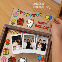 Double-Sided Transparent Glass Photo Frame for Pictures and Paper Cuttings