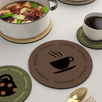 Heat-Resistant Silicone Coasters for Cups and Teapots, Non-Slip Absorbent Table Mats