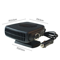12V/24V Car Heater Defroster, Portable Fast Heating Windshield Demister with Dual Mode Warm/Cool Air