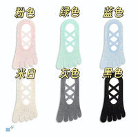 Women's Yoga Pilates Toe Socks with Straps - Non-Slip, Low Cut