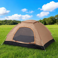 Automatic Pop-Up Camping Tent for Outdoor Hiking and Beach, Portable Sun Protection and Rainproof