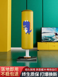 Kids' Freestanding Punching Bag Set with Boxing Gloves for Taekwondo & Martial Arts Training