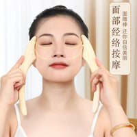 Japanese Cypress Wood Body and Face Sculpting Massage Stick for Gua Sha and Acupressure