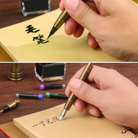 European Vintage Feather Dip Pen & Notebook Gift Set with Password Lock