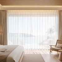 Sheer Phantom Yarn Curtain for Hotels & Homes - Light Filtering, Scratch Resistant, Privacy Enhancing