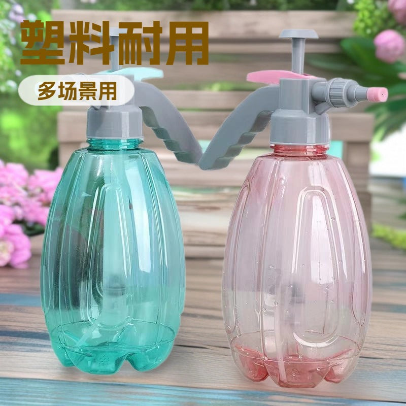 1.5L Hand Press Transparent Plastic Spray Bottle for Garden, Home, and Plant Misting