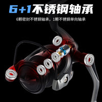 Spinning Fishing Reel with Carbon Rocker Arm for Saltwater and Lure Fishing