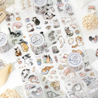 Jilv Twilight Lucky Cat Series PET Glitter Tape for DIY Scrapbooking Decoration