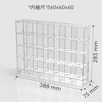 Acrylic Table Tennis Ball & Billiard Ball Display Case, Dustproof Storage Box, No-Glue Assembly, for Numbered Balls