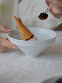 Miyake Home Ceramic Dessert Salad Bowl Zen Vegetarian Matcha Bowl