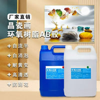 Epoxy Resin AB Glue Kit for DIY Crafts, River Tables, and Jewelry Making - Crystal Clear, Self-Degassing, High Hardness