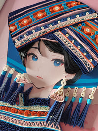 Ethnic Zhuang Quilling Art Kit for Beginners with Frame Option