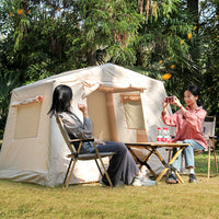 Inflatable Outdoor Camping Tent with Canopy, 2-in-1 Design for Easy Setup