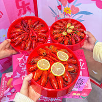 Melamine Crayfish Serving Platter with Handle - Restaurant Grade Spicy Hot Pot Dish