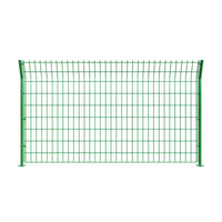 Green PVC Coated Welded Wire Mesh Fence for Farm, Orchard, Reservoir, and Pond Enclosures