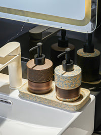 Luxury Vintage Ceramic Lotion Dispenser Bottle Set for Bathroom