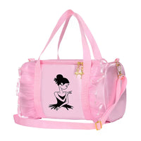 Girls' Dance Bag Large Capacity Ballet Shoulder Tote for Kids