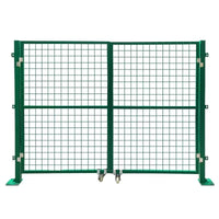 Wire Mesh Fence Gate for Outdoor Enclosures, Gardens, and Warehouses